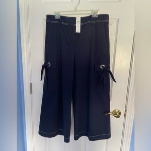 NWT Ann Taylor Navy Brushed Denim Jeans Size 12